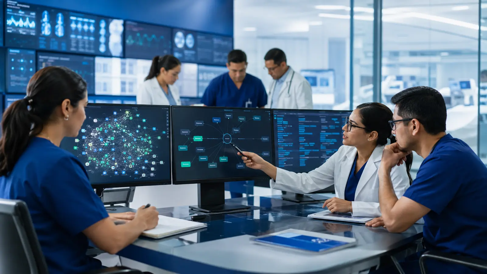 Equipo hospitalario mexicano preparando la transición de CIE-10 a CIE-11 mediante codificación clínica digital e interoperabilidad