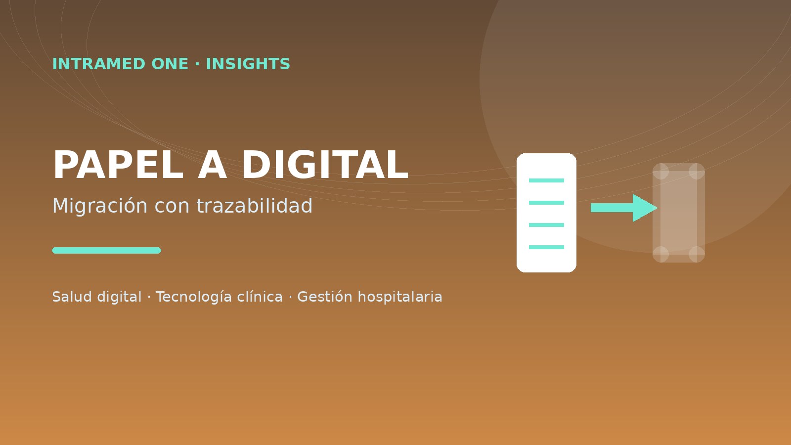 Imagen temática del artículo Cómo migrar expedientes clínicos de papel a digital sin perder control